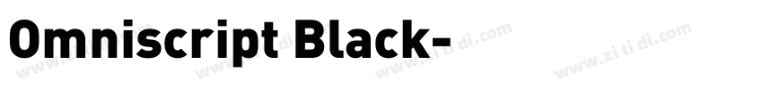 Omniscript Black字体转换 Omniscript Black字体转换